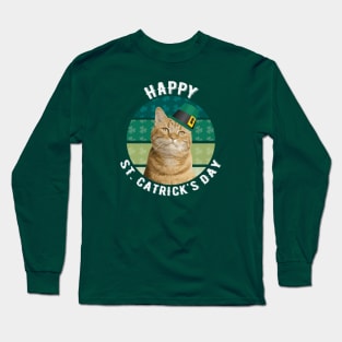St Catrick's Day St Catty's Day Long Sleeve T-Shirt
